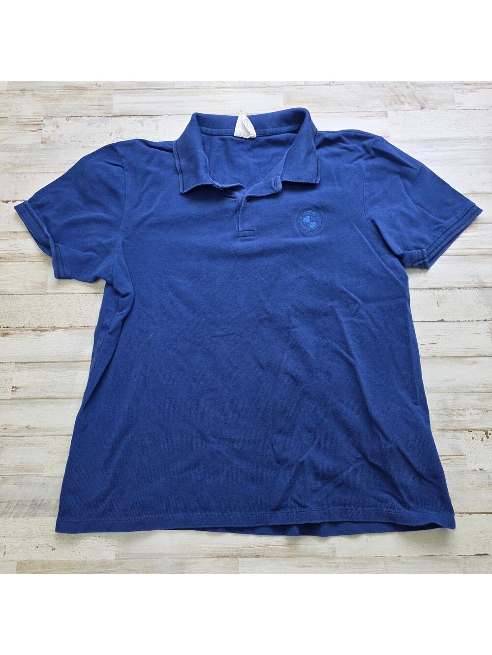 BMW Lifestyle Blue Polo Shirt XXL (Fits like a LARGE) Cotton Embroidered